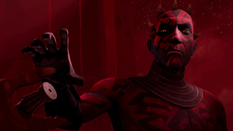 Darth Maul takes back his lightsaber