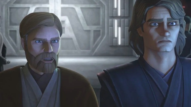 Anakin and Obi-Wan in The Clone Wars