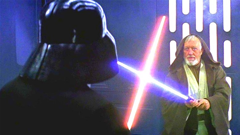 Darth Vader Kenobi Fight A New Hope