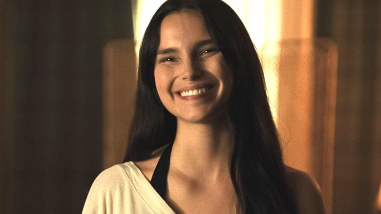 Inde Navarrette a Nikki smiling from ear to ear in Obsession