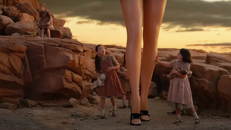 Margot Robbie's legs in the Barbie teaser