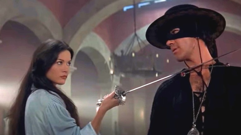 Catherine Zeta-Jones and Antonio Banderas, "The Mask of Zorro"