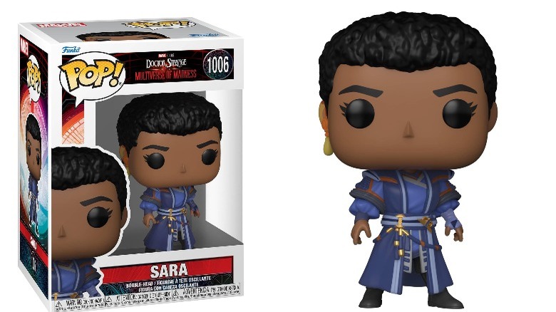 Images of the Sara Funko Pop from "Doctor Strange in the Multiverse of Madness"