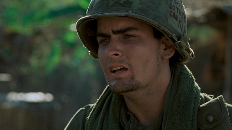 Charlie Sheen in Platoon