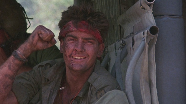 Charlie Sheen in Platoon