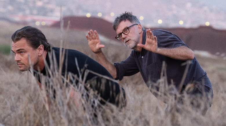 Paul Thomas Anderson directing Leonard DiCaprio in One Battle After Another