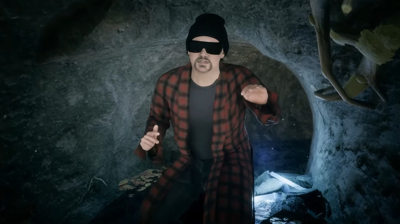 Bob Ferguson from One Battle After Another in the Fortnite tunnels