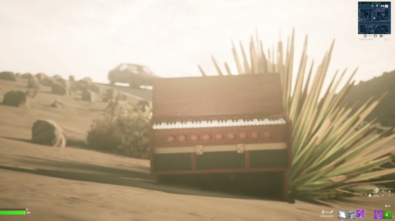The harmonium from Punch-Drunk Love in Fortnite