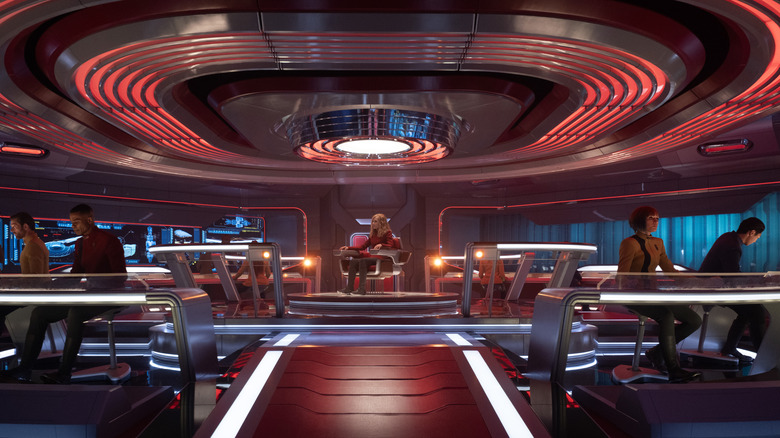 The bridge of the U.S.S. Athena on Star Trek: Starfleet Academy