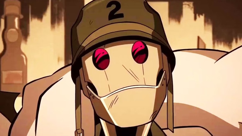 GI Robot met een arm om hem heen in Creature Commandos seizoen 1