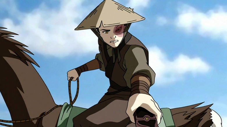Avatar: The Last Airbender Zuko Alone, Zuko handing knife to Lee