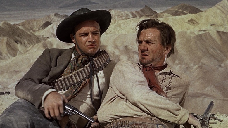 Marlon Brando and Karl Malden in One-Eyed Jacks
