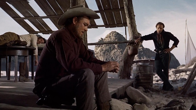 Ben Johnson and Marlon Brando in One-Eyed Jacks