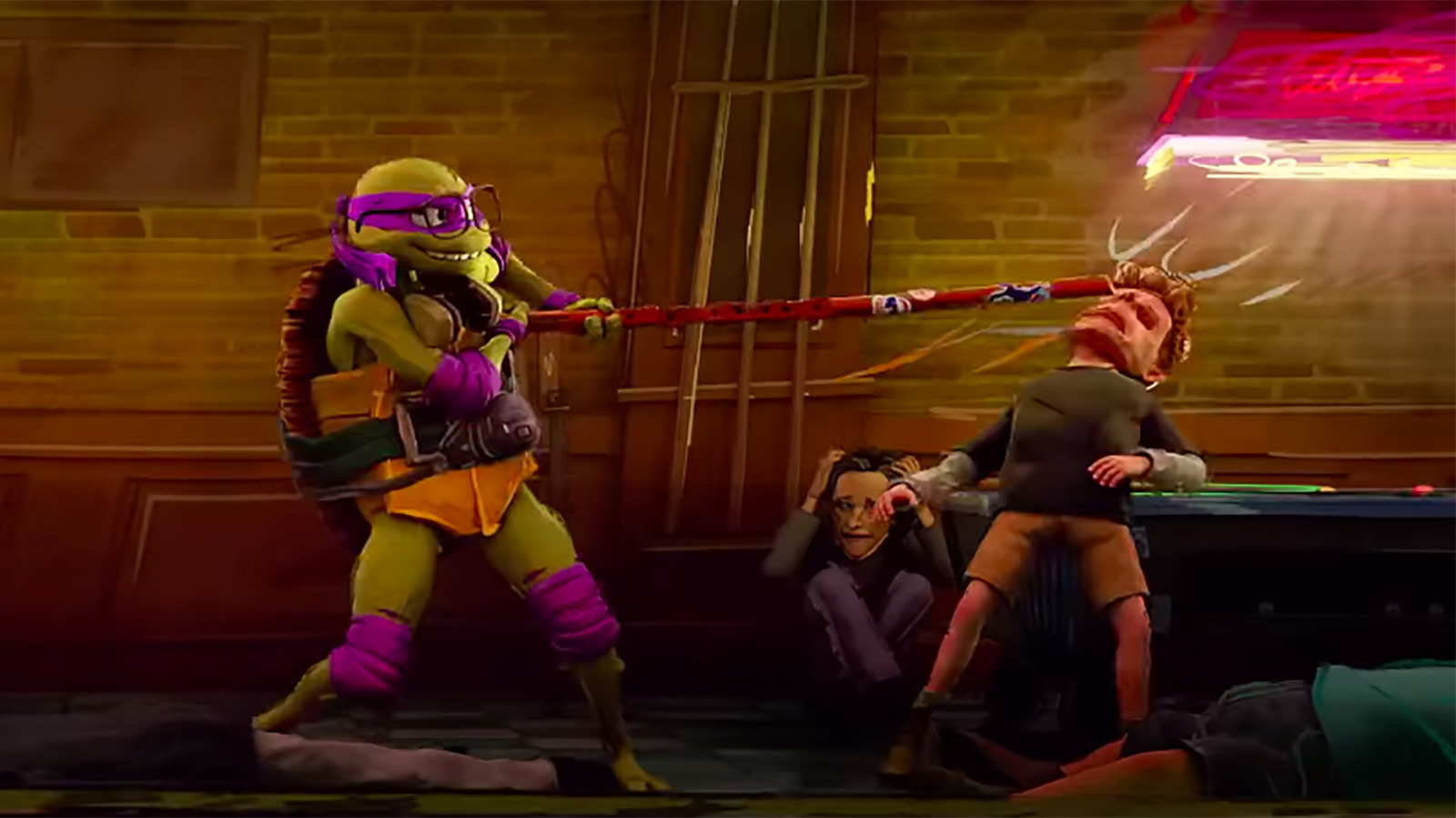 One Fight In TMNT: Mutant Mayhem Was Inspired By Oldboy