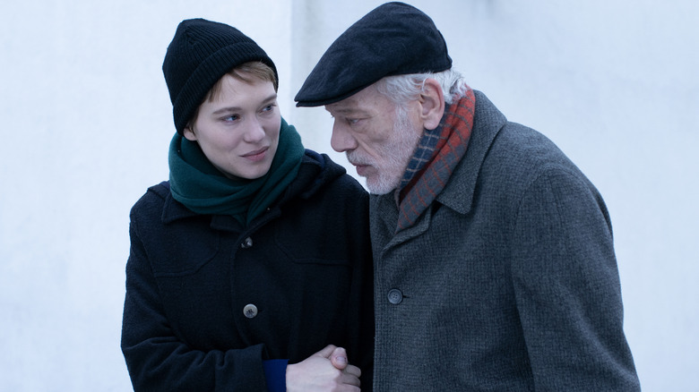 Léa Seydoux and Pascal Greggory