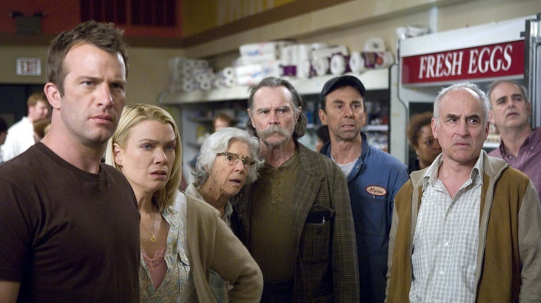 The cast of Frank Darabont's The Mist (2007)