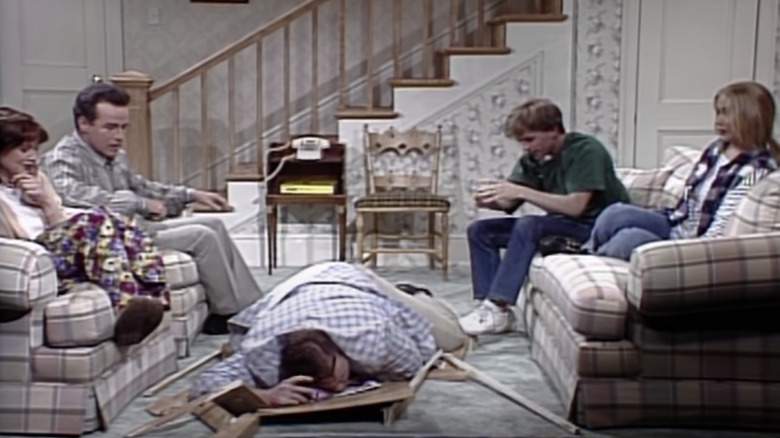 Chris Farley and David Spade on Saturday Night Live