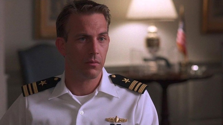 Kevin Costner looks sharp in uniforms like Tom Farrell in any way
