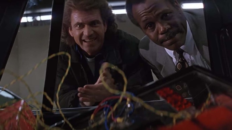 Mel Gibson and Danny Glover in Lethal Weapon 3.