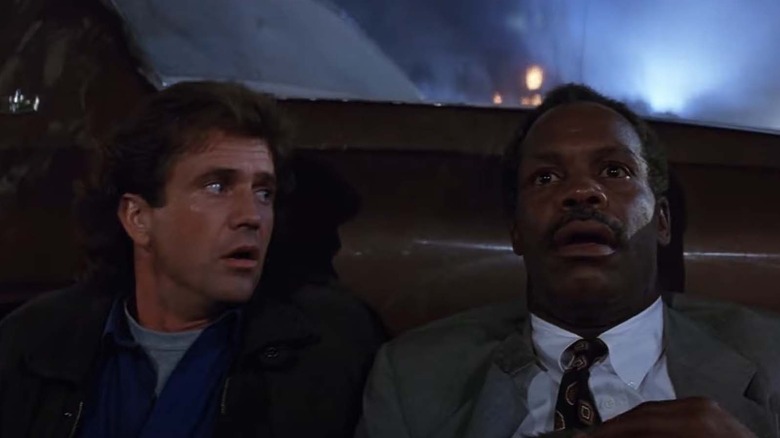 Mel Gibson and Danny Glover in Lethal Weapon 3.