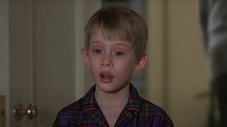 Miles Russell from Makoli Kalkina looks shocked by putting on her pajamas in the movie 