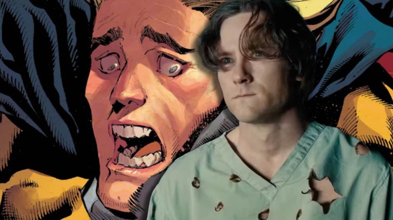 Lewis Pullman as Bob after being shot at