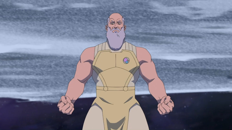 Thaedus buff in space in Invincible