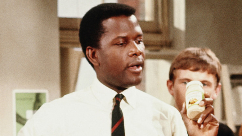 Sidney Poitier as Mark Thackeray in To Sir, With Love.