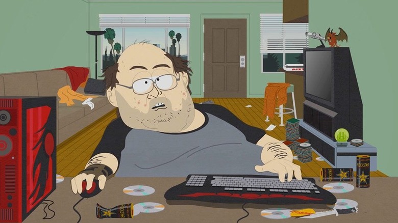Warcraft player in South Park