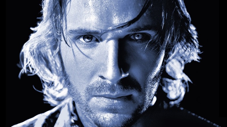 Poster for Strange Days (1995) shows a close-up of Ralph Fiennes as Lenny Nero