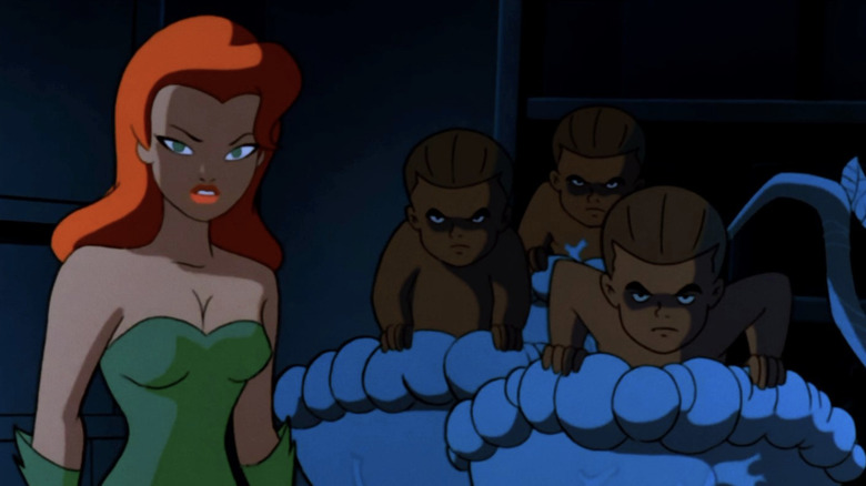 Batman: The Animated Series "House and Garden" scene of Poison Ivy and her plant babies