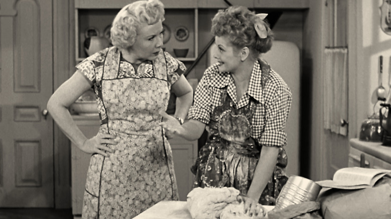 Vivian Vance y Lucille Ball en el programa 