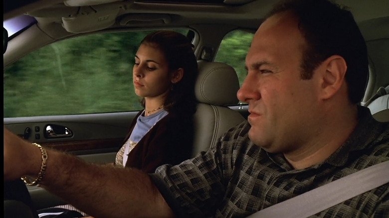 Jamie-Lynn Sigler and James Gandolfini star in The Sopranos