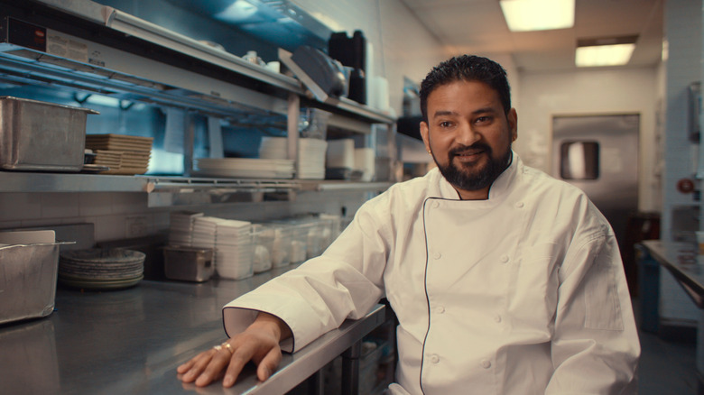 Abhi the chef in Trainwreck: Poop Cruise