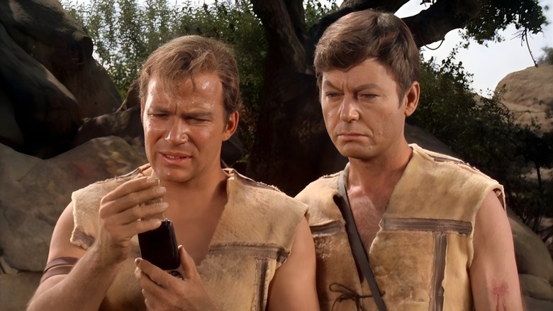 William Shatner and DeForest Kelley in Star Trek