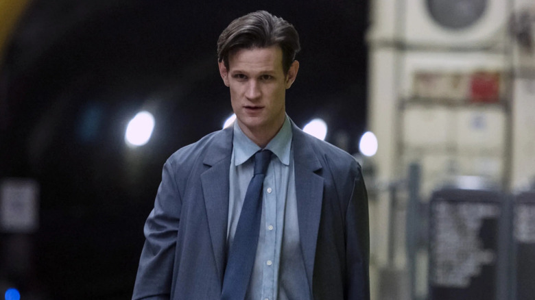 Milo/Lucien walking through the subway tunnels in Morbius