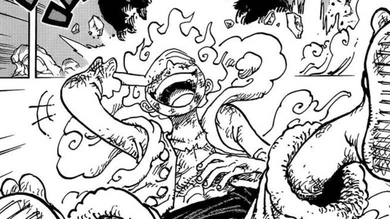 Gear 5 Luffy in the One Piece Manga