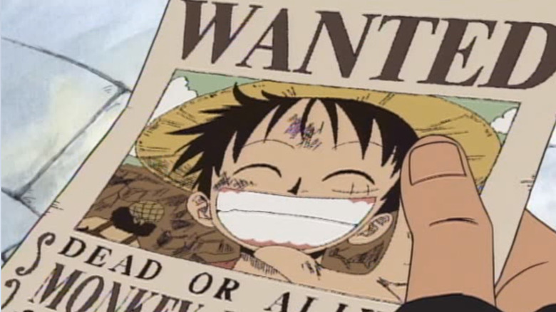 Wanted poster of Monkey D. Luffy
