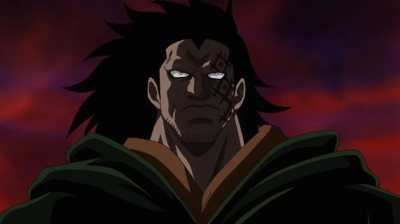 Monkey D. Dragon staring at the distance completely still as he tends to do in One Piece