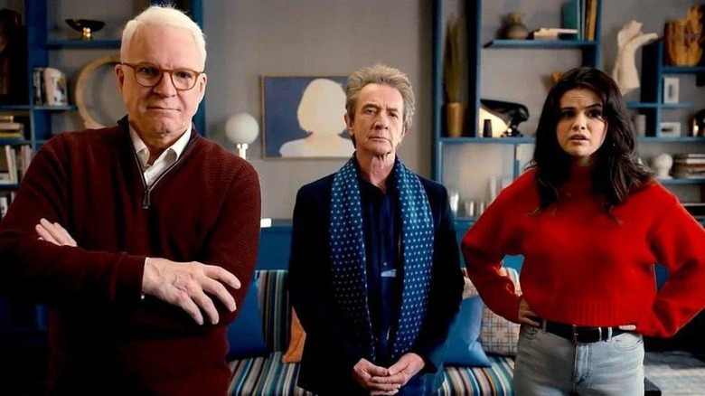 Charles, Mabel and Oliver in Only Murders in the Building