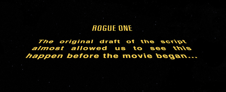 Rogue One Opening Crawl