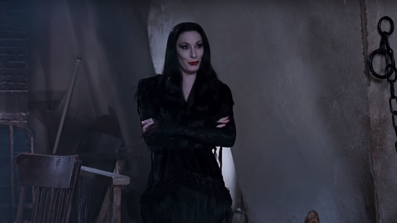 The Addams Family 1991 Morticia smiling cellar