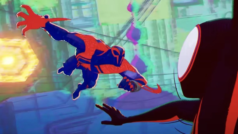 Miguel O'Hara and Miles Morales in Across the Spider-Verse