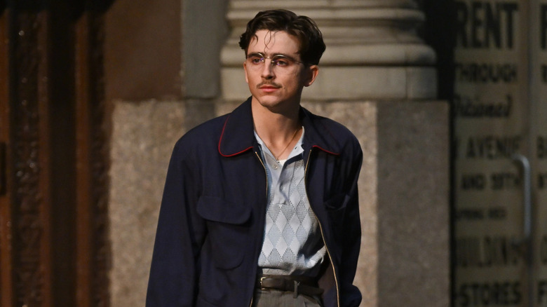 Timothée Chalamet as Marty Mauser in Marty Supreme