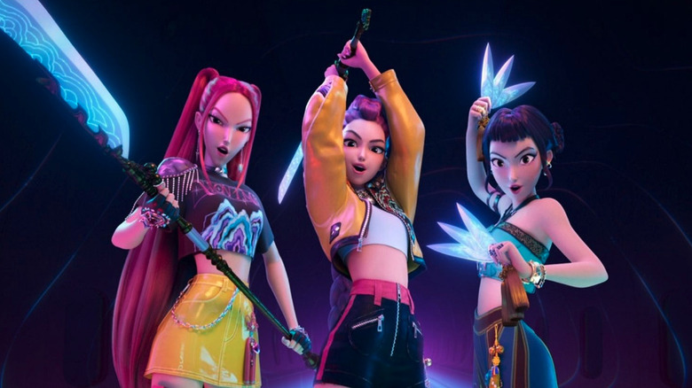 HUNTR/X ready for battle in KPop Demon Hunters