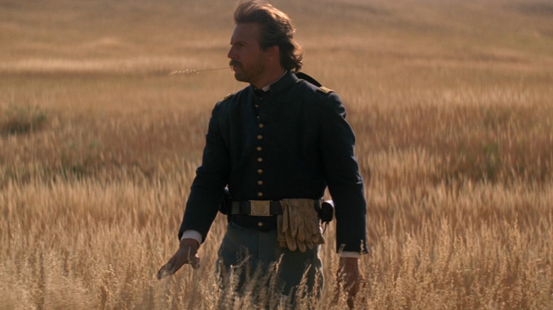 Kevin Costner as John Dunbar in Dances with Wolves.