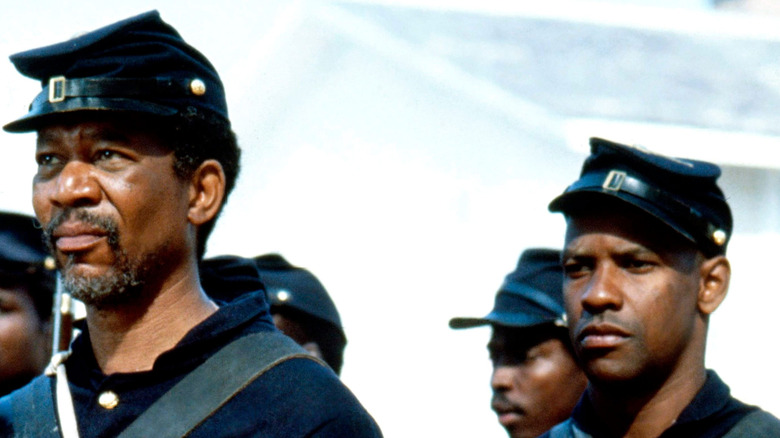 Denzel Morgan Freeman Standing Soldiers