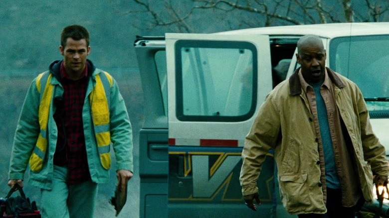 Denzel Chris Pine Walking