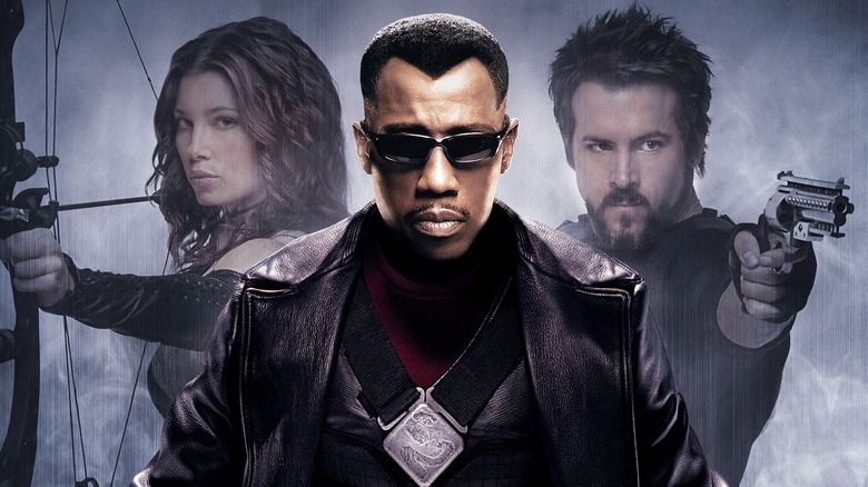 The three stars of "Blade Trinity"