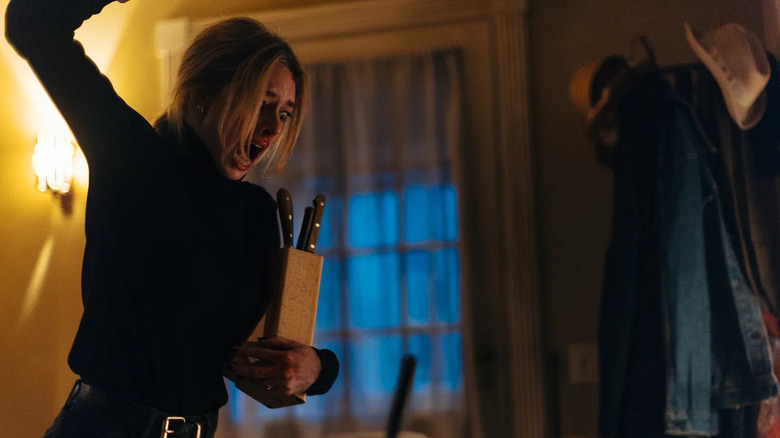 Lisa stabbing Todd in Over Your Dead Body